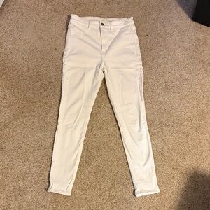 American Eagle White Highest Rise Jegging size 8